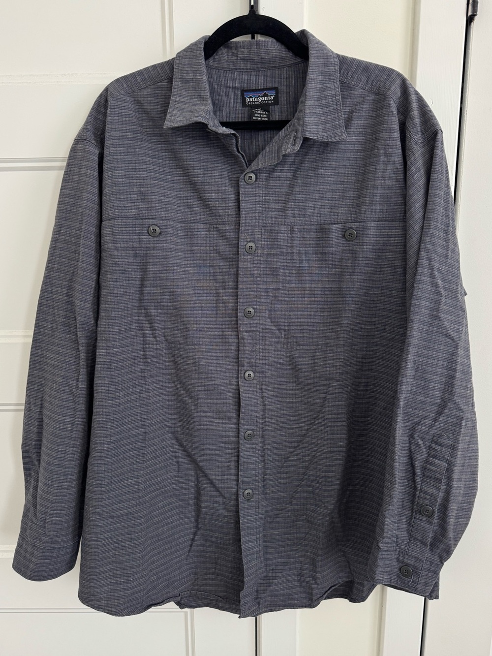 Patagonia Vintage 90s Organic Cotton Lightweight Long Sleeve Flannel Shirt